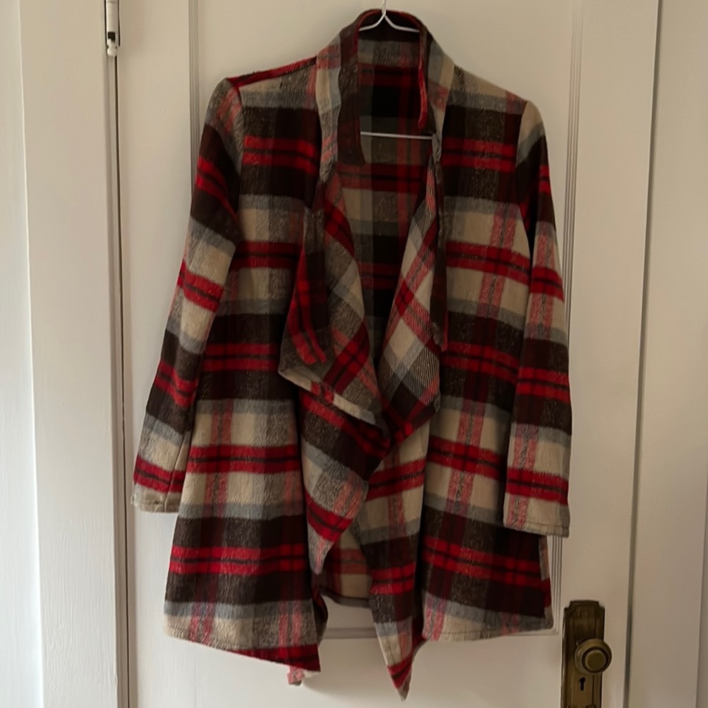 NWOT Plaid Flannel Shacket, M